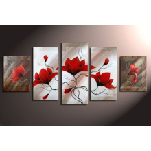 Modern Abstract Canvas Art Flower Oil Painting